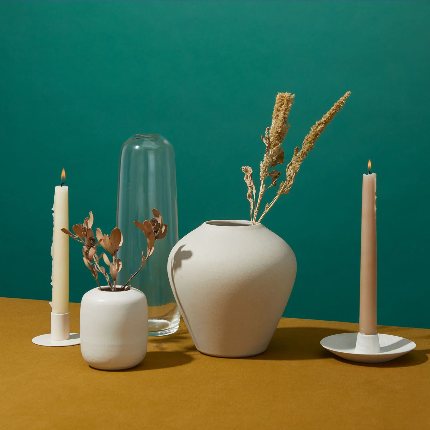 Hand Dipped Taper Set  - Ivory - Image 4