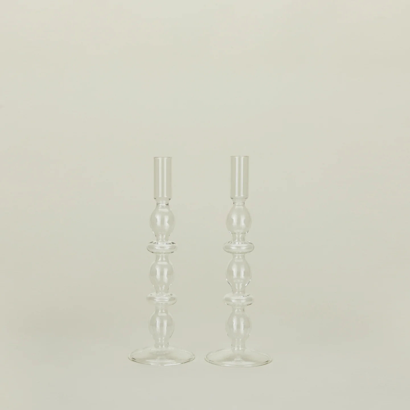Bubble Candle Holder, Set of 2 - Clear