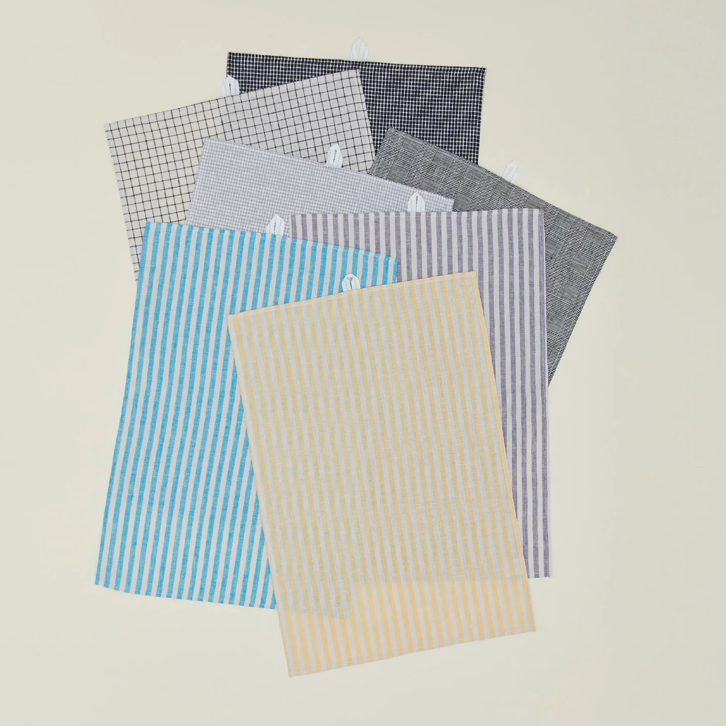 Chambray Stripe Kitchen Towel - Blue - Image 3
