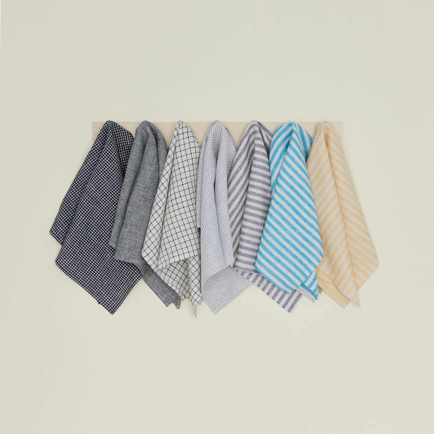 Chambray Stripe Kitchen Towel - Blue - Image 4