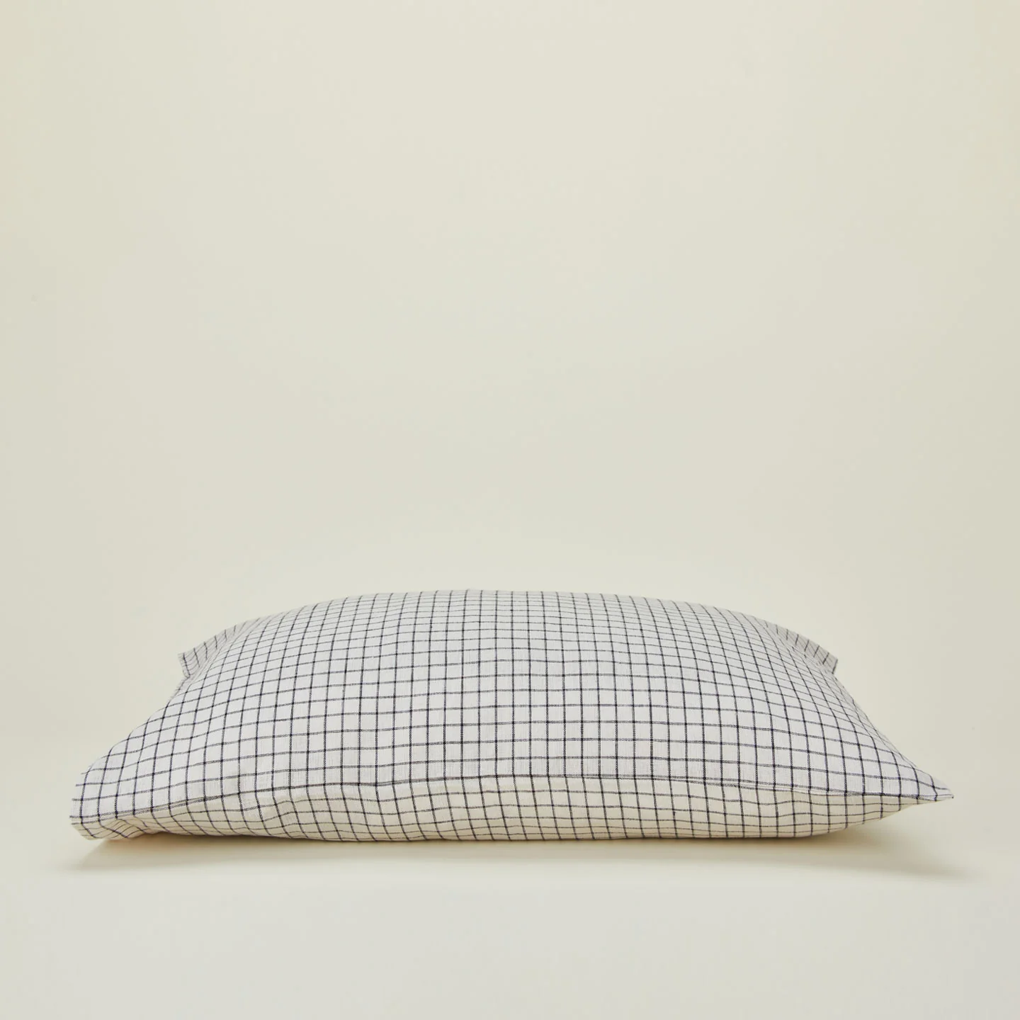 Checked Linen Pillowcase