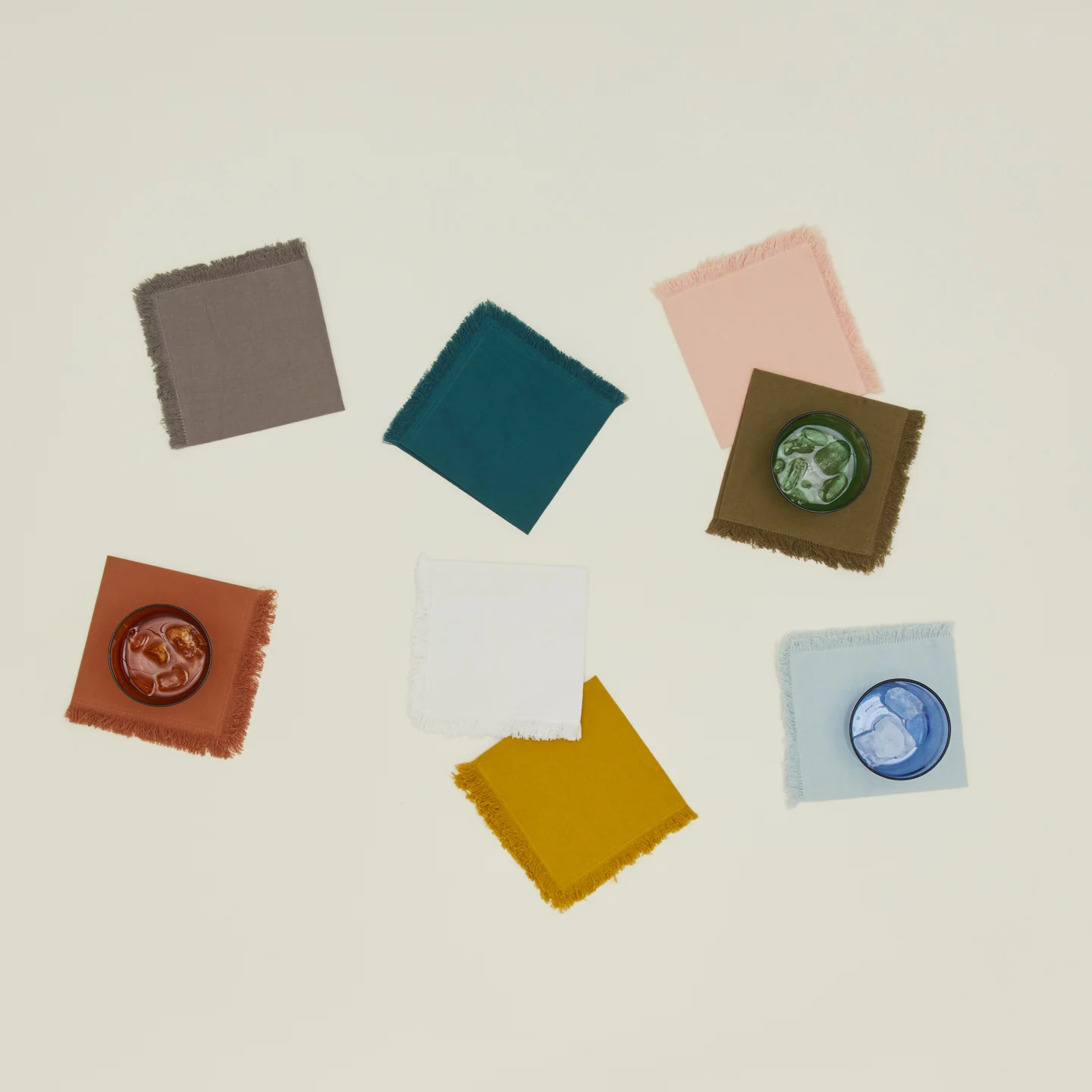 Essential Cocktail Napkins, Set of 4 - Mustard - Image 4
