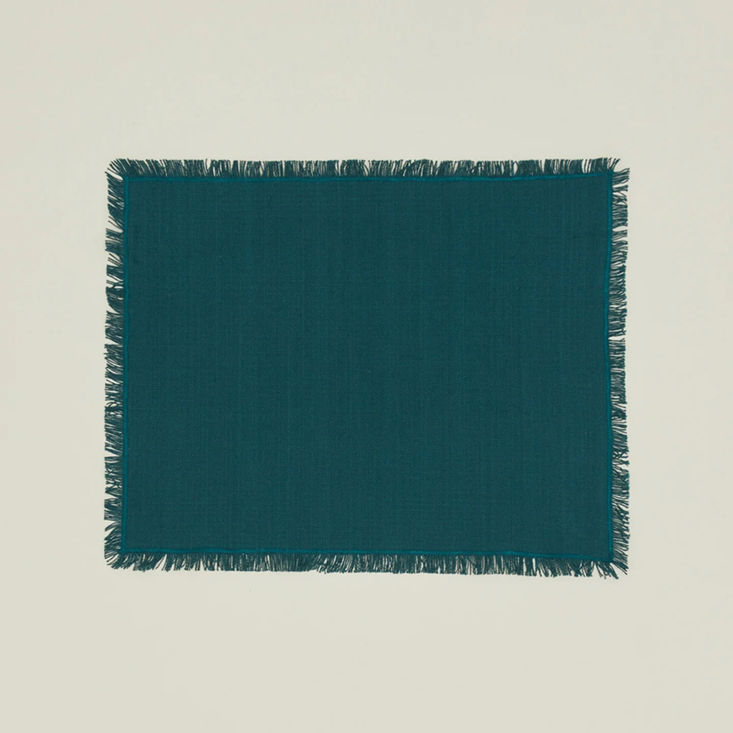 Essential Cotton Placemat, Set of 4 - Peacock