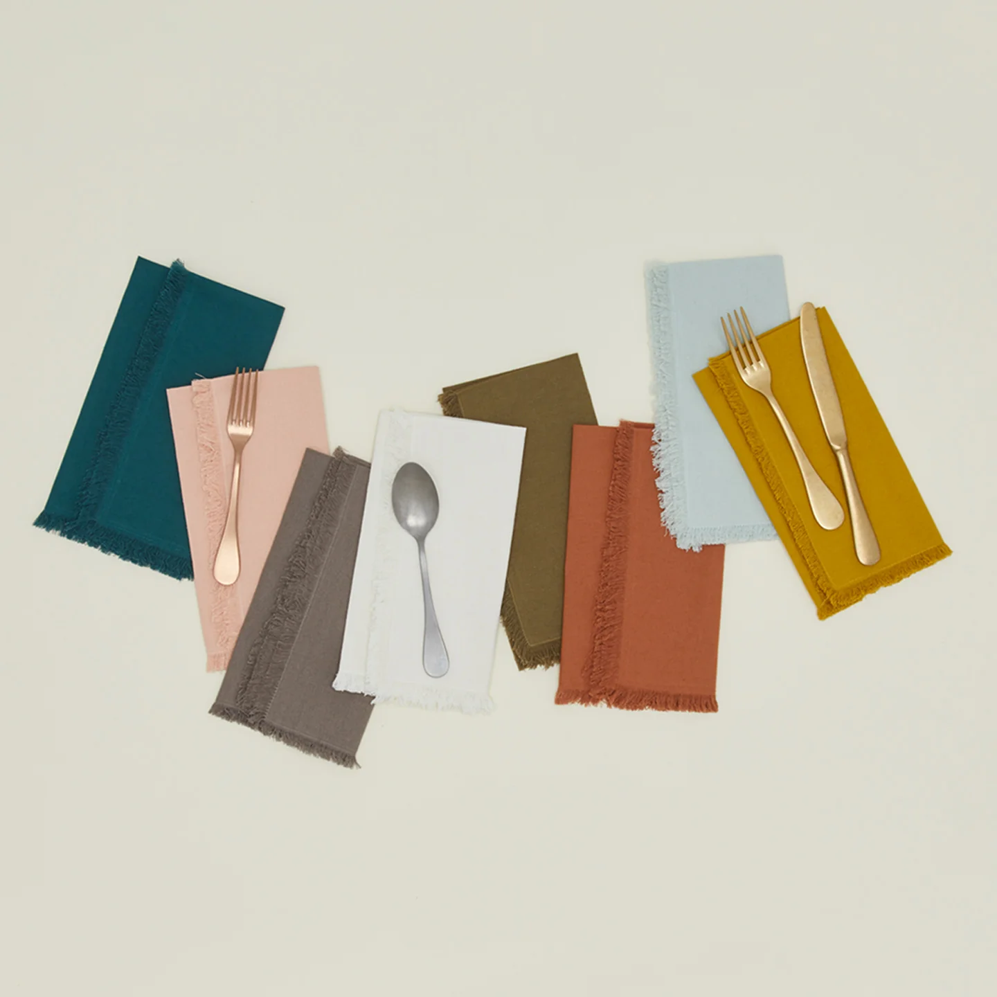 Essential Dinner Napkin, Set of 4 - Sky - Image 4