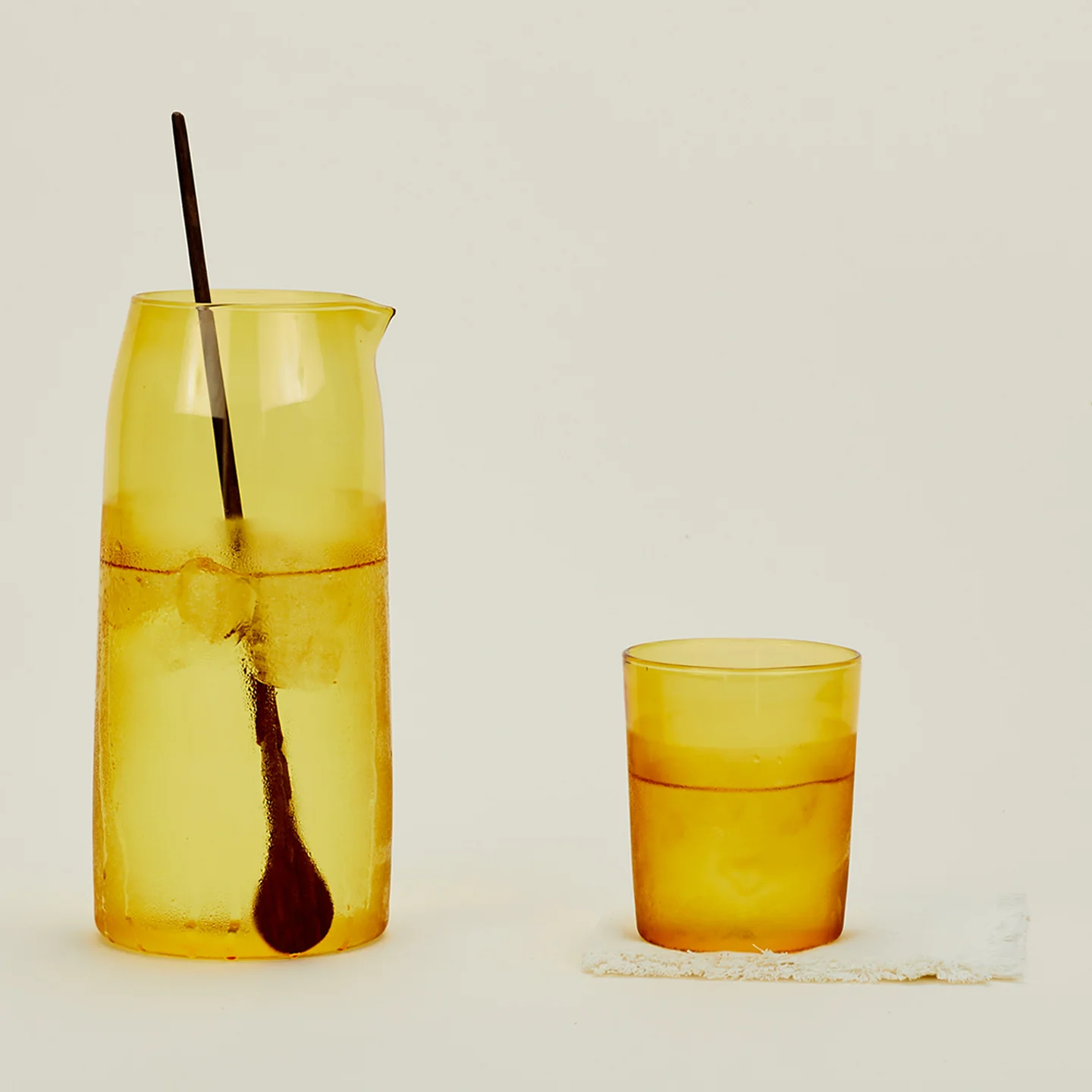 Essential Glassware Pitcher - Amber - Image 3