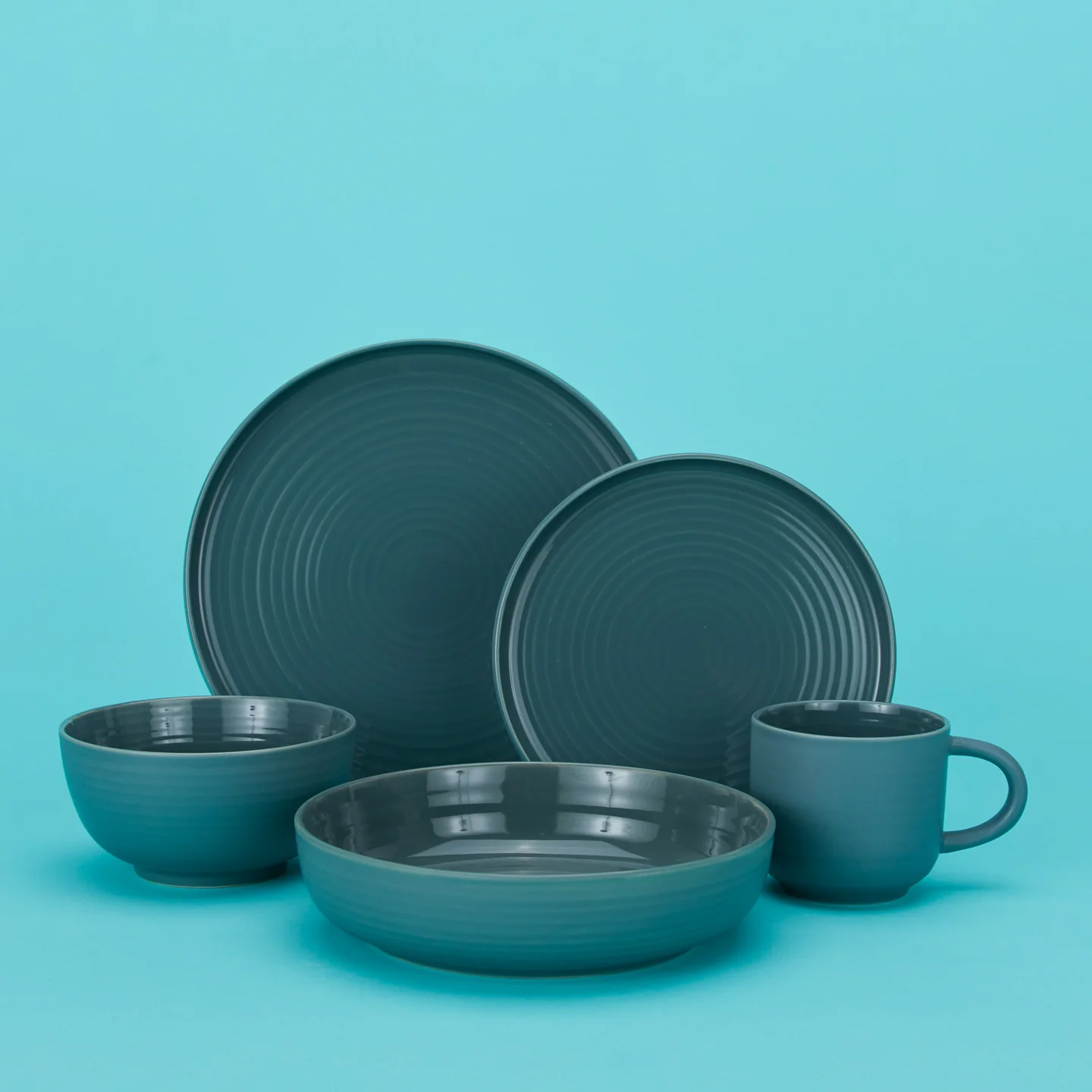 Essential Large Bowl, Set of 4 - Peacock - Image 4