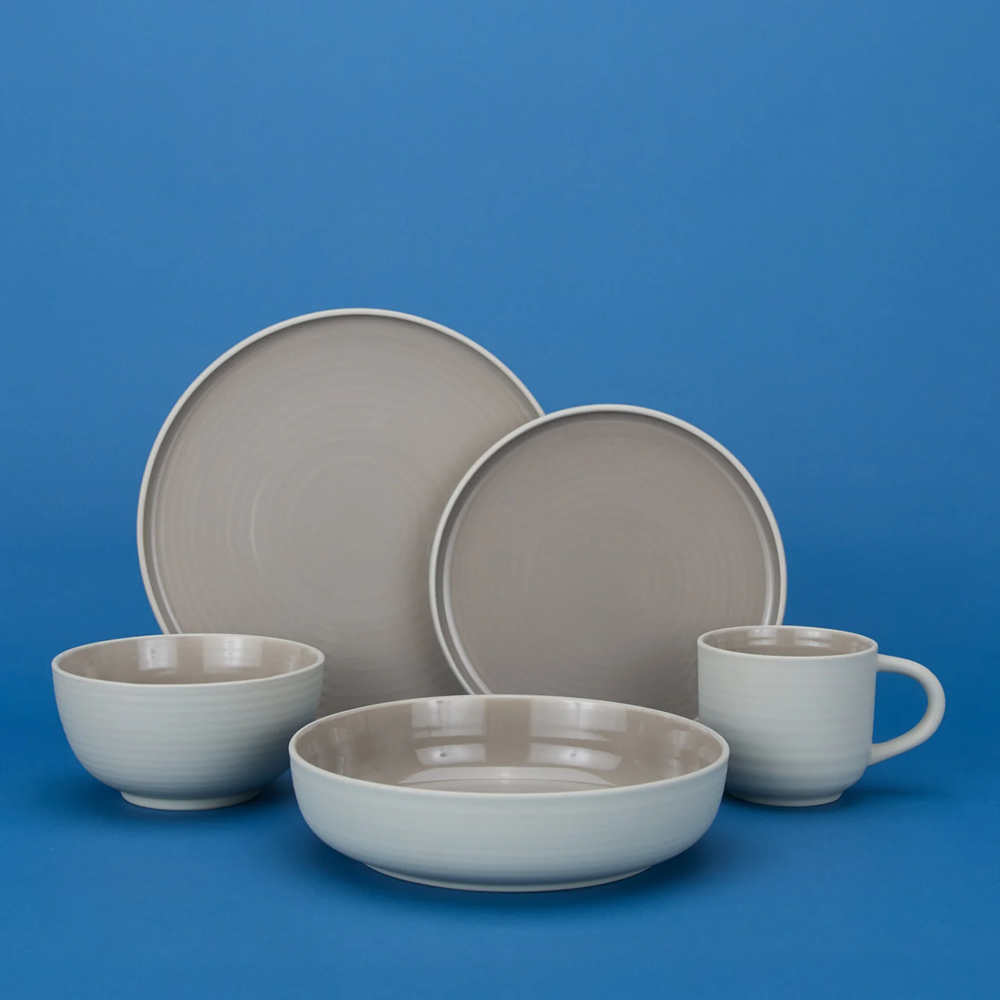 Essential Mug, Set of 4 - Light Grey - Image 4