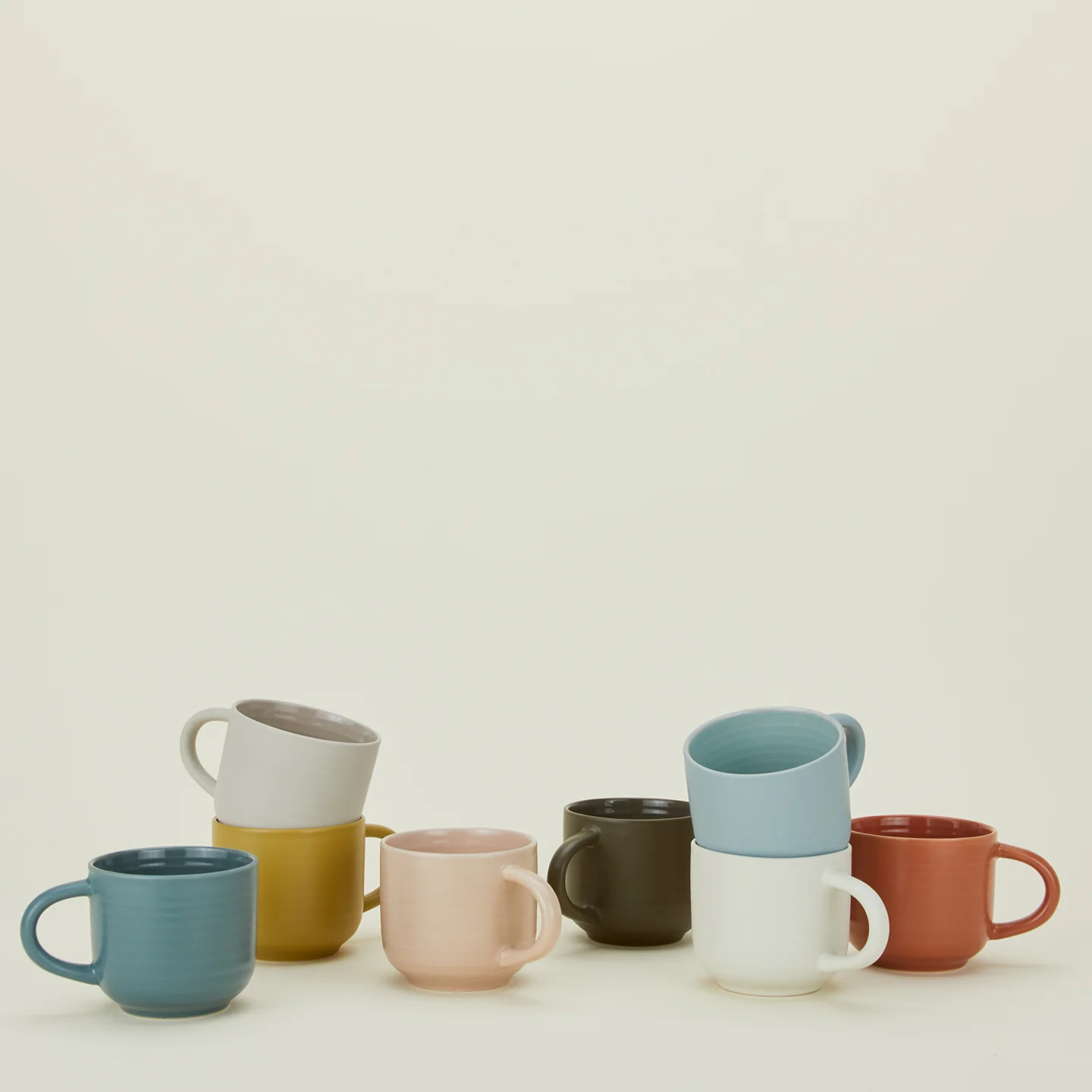 Essential Mug, Set of 4 - Light Grey - Image 5