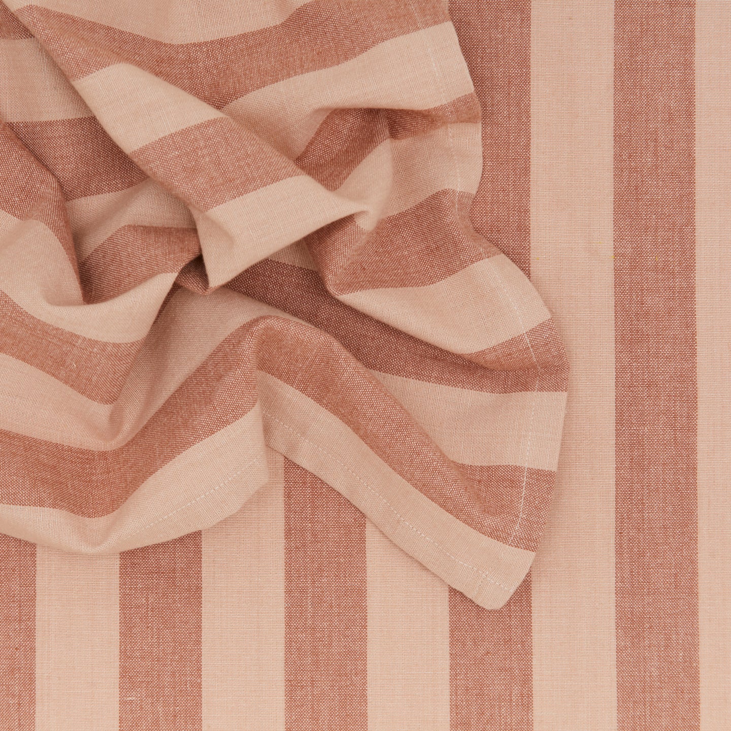 Essential Striped Dinner Napkin, Set of 4 - Blush/Terracotta - Image 4
