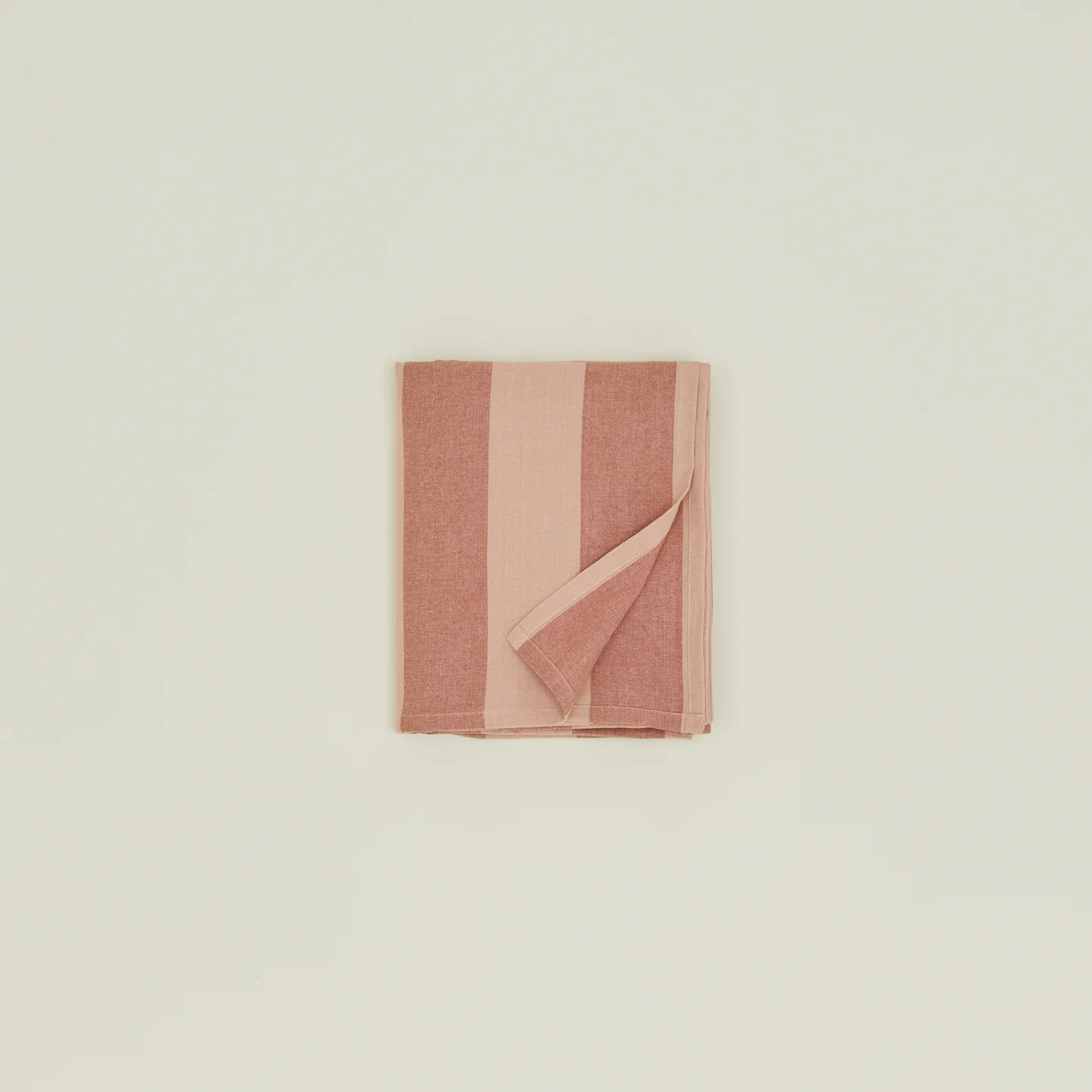 Essential Striped Tablecloth - Blush/Terracotta - Image 4