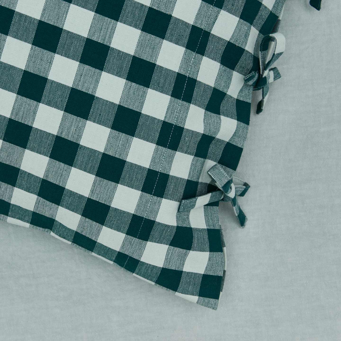 Essential Gingham Pillowcases, Set of 2 - Sky/Peacock - Image 2