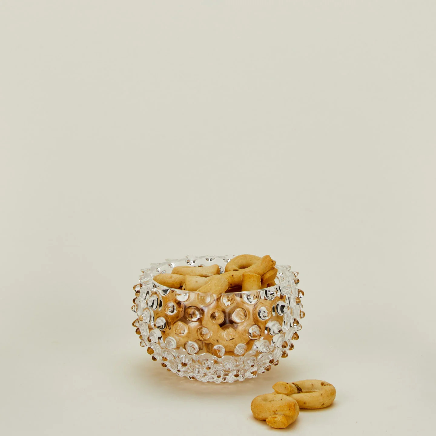Hobnail Tapas Bowl - Clear - Image 2