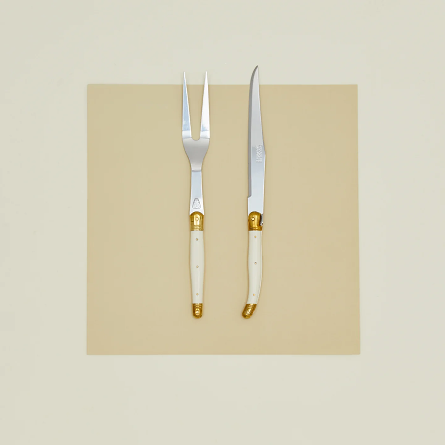 Jean Dubost Carving Set - Ivory