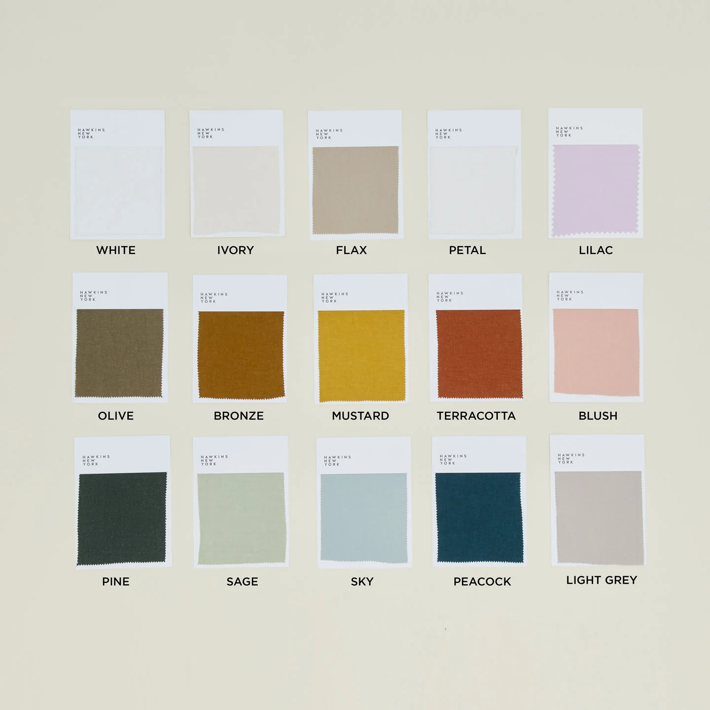 Simple Linen Swatch - Flax - Image 3