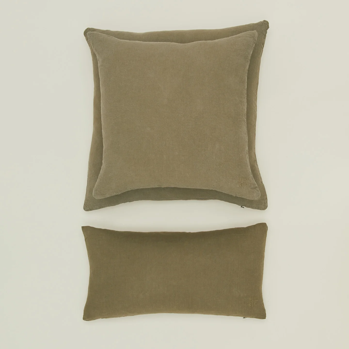 Simple Linen 12x22 Pillow - Olive - Image 2
