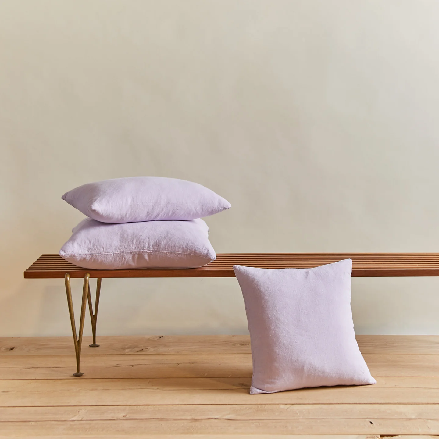 Simple Linen 18x18 Pillow - Lilac - Image 5