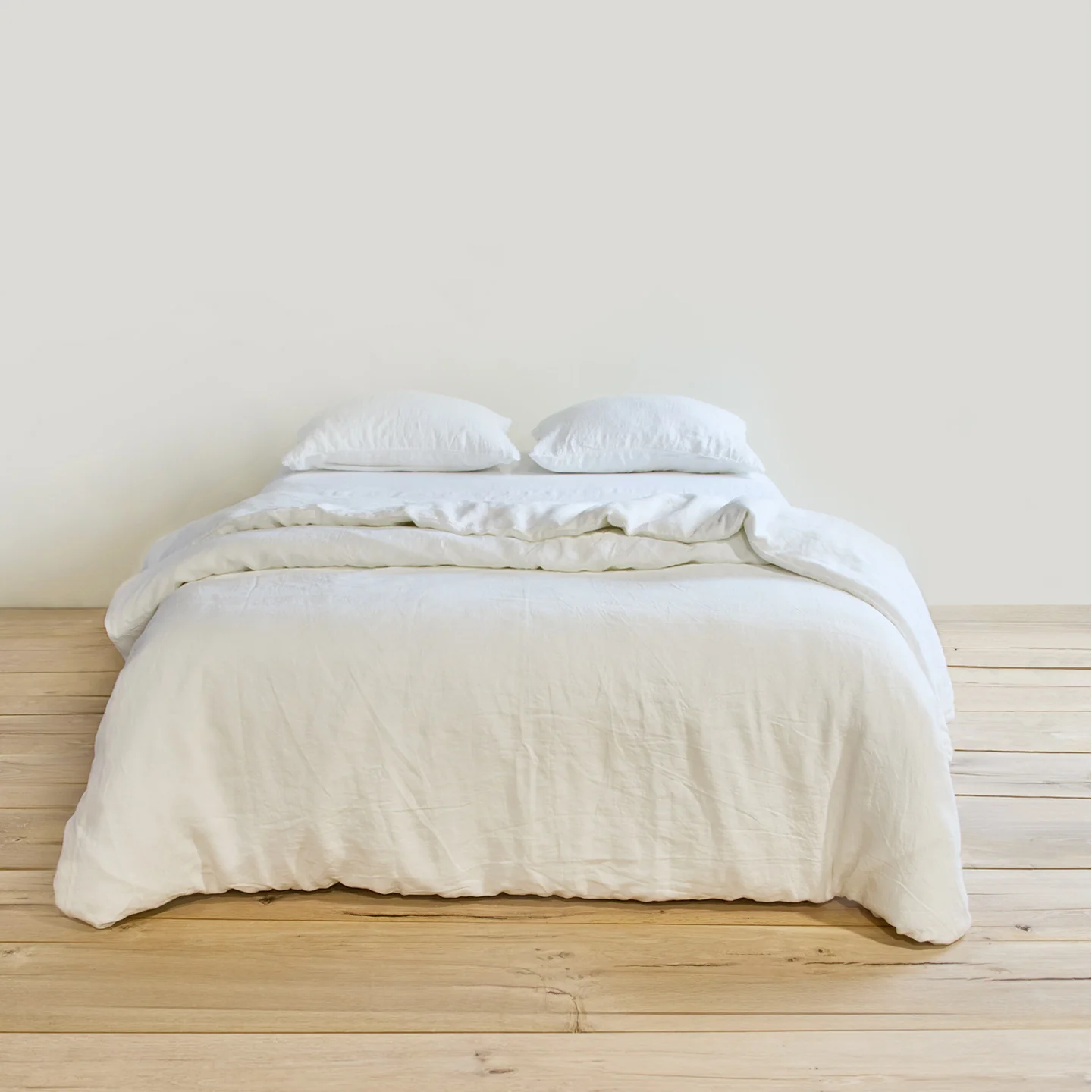 Simple Linen Duvet - White - Image 2
