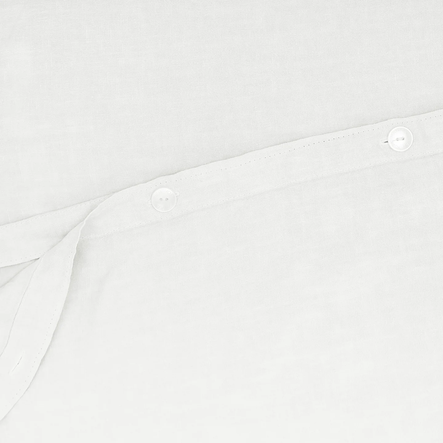 Simple Linen Duvet - White - Image 3