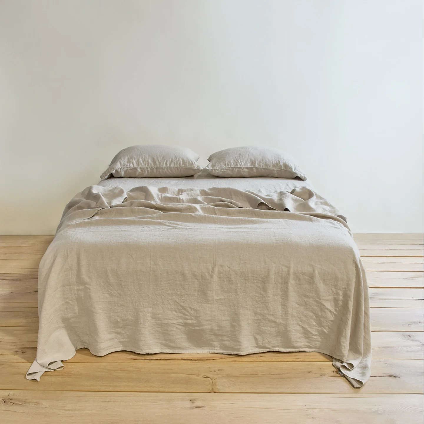 Simple Linen Fitted Sheet - Flax - Image 2