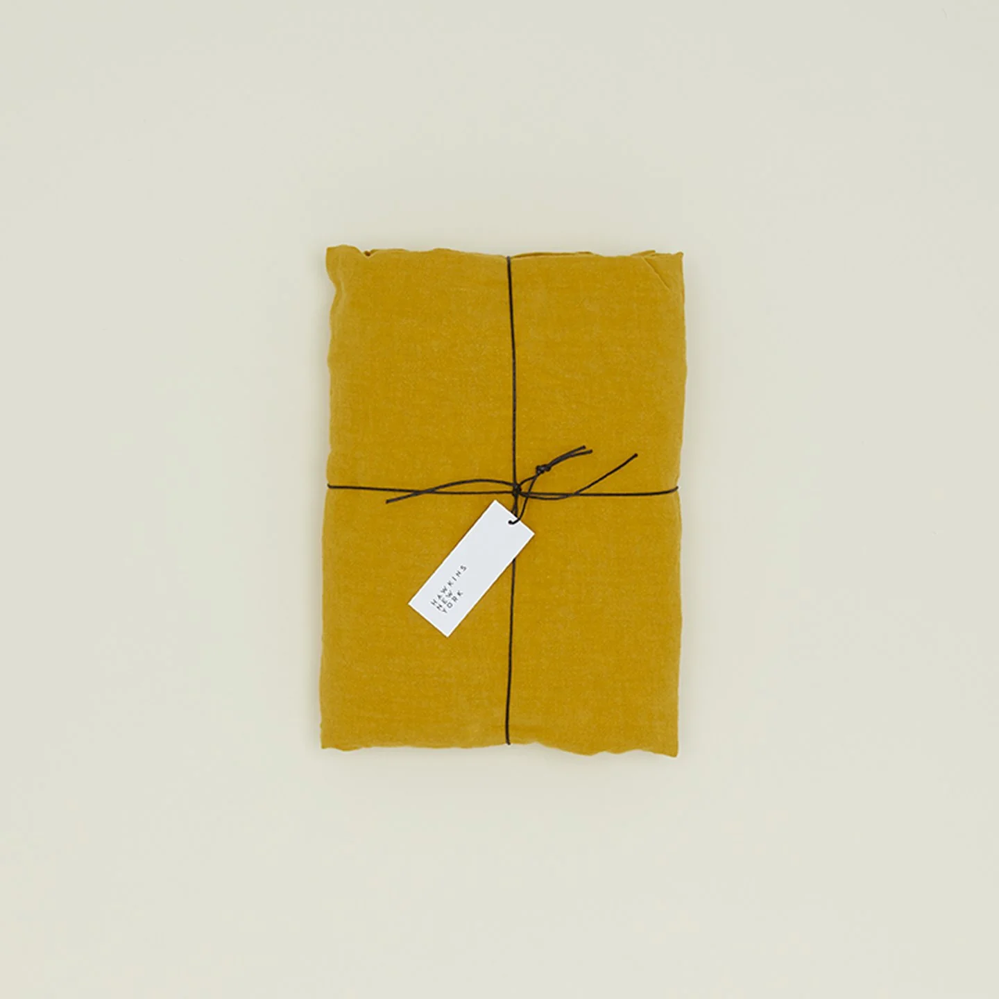 Simple Linen Fitted Sheet - Mustard - Image 4