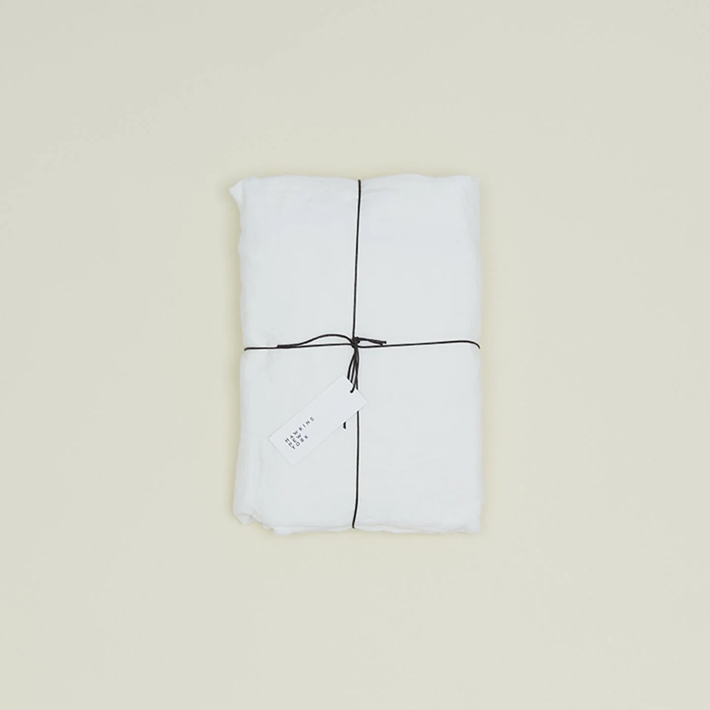 Simple Linen Fitted Sheet - White - Image 4
