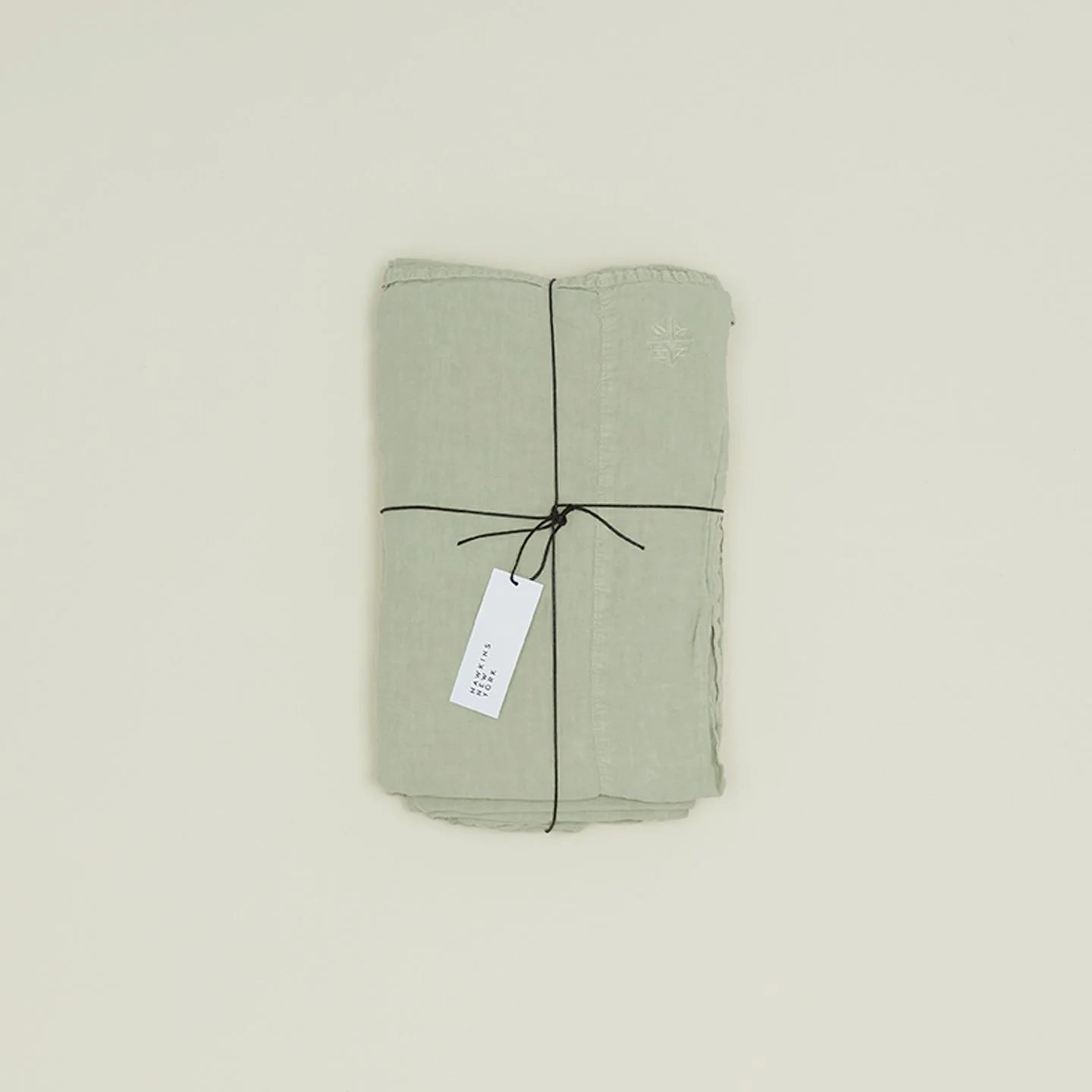 Simple Linen Flat Sheet - Sage - Image 4