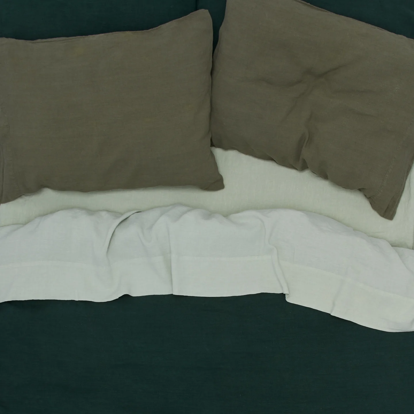 Simple Linen Flat Sheet - Sage - Image 5