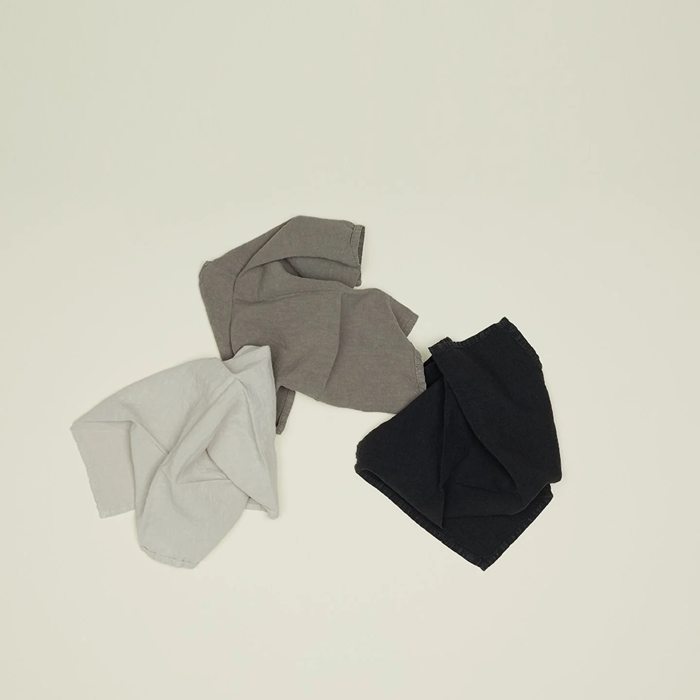 Simple Linen Napkin - Light Grey - Image 2