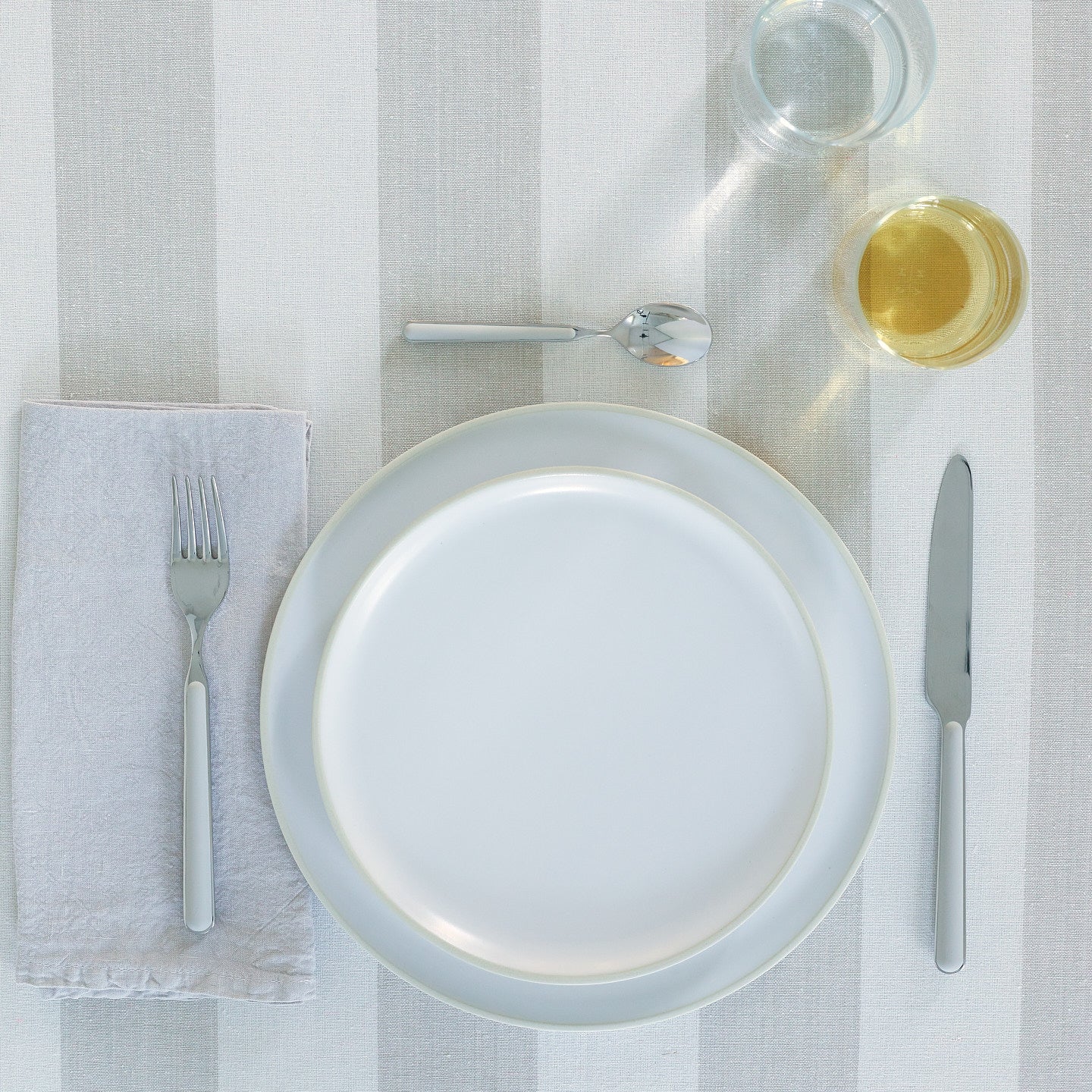 Simple Linen Napkin - Light Grey - Image 4