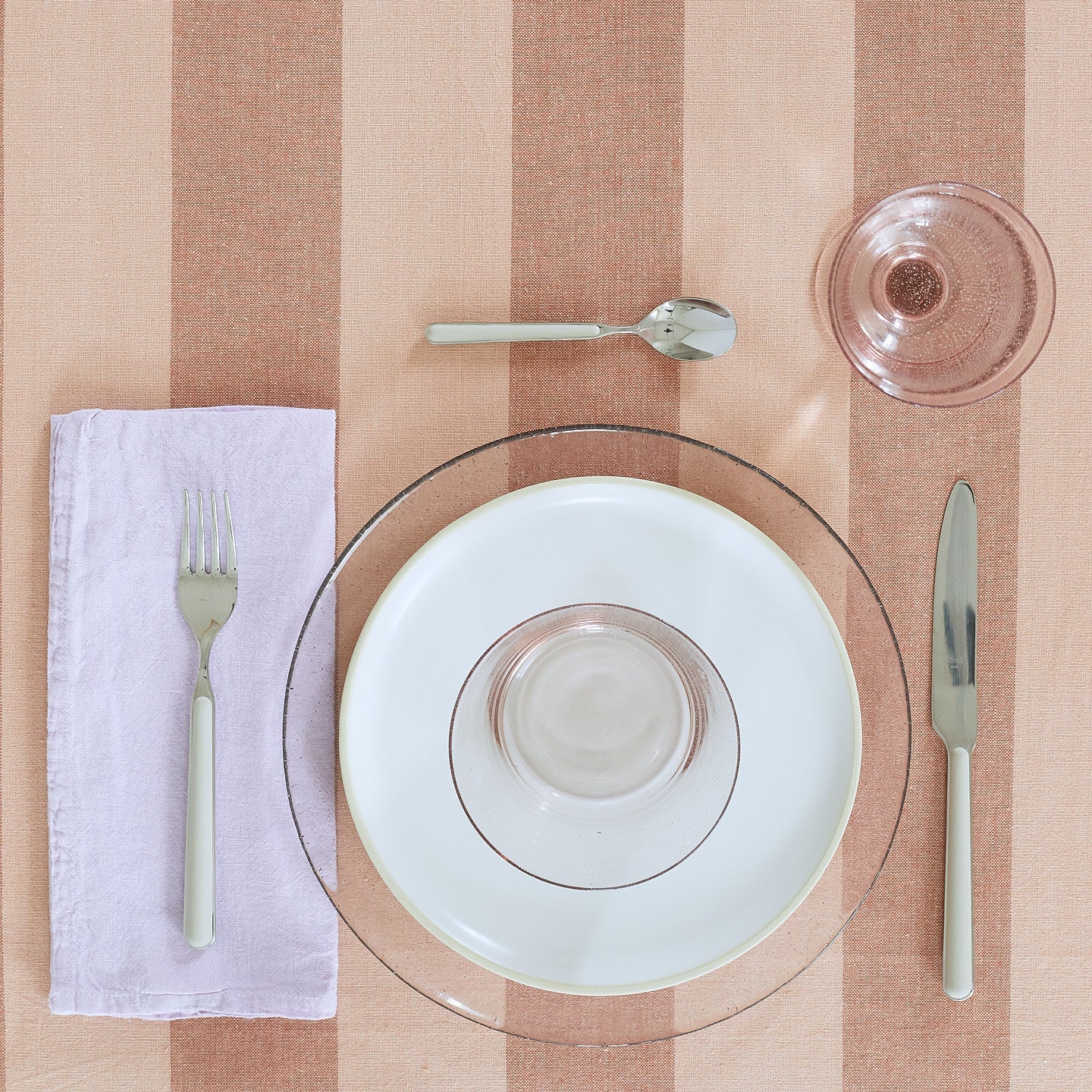 Simple Linen Napkin - Lilac - Image 4