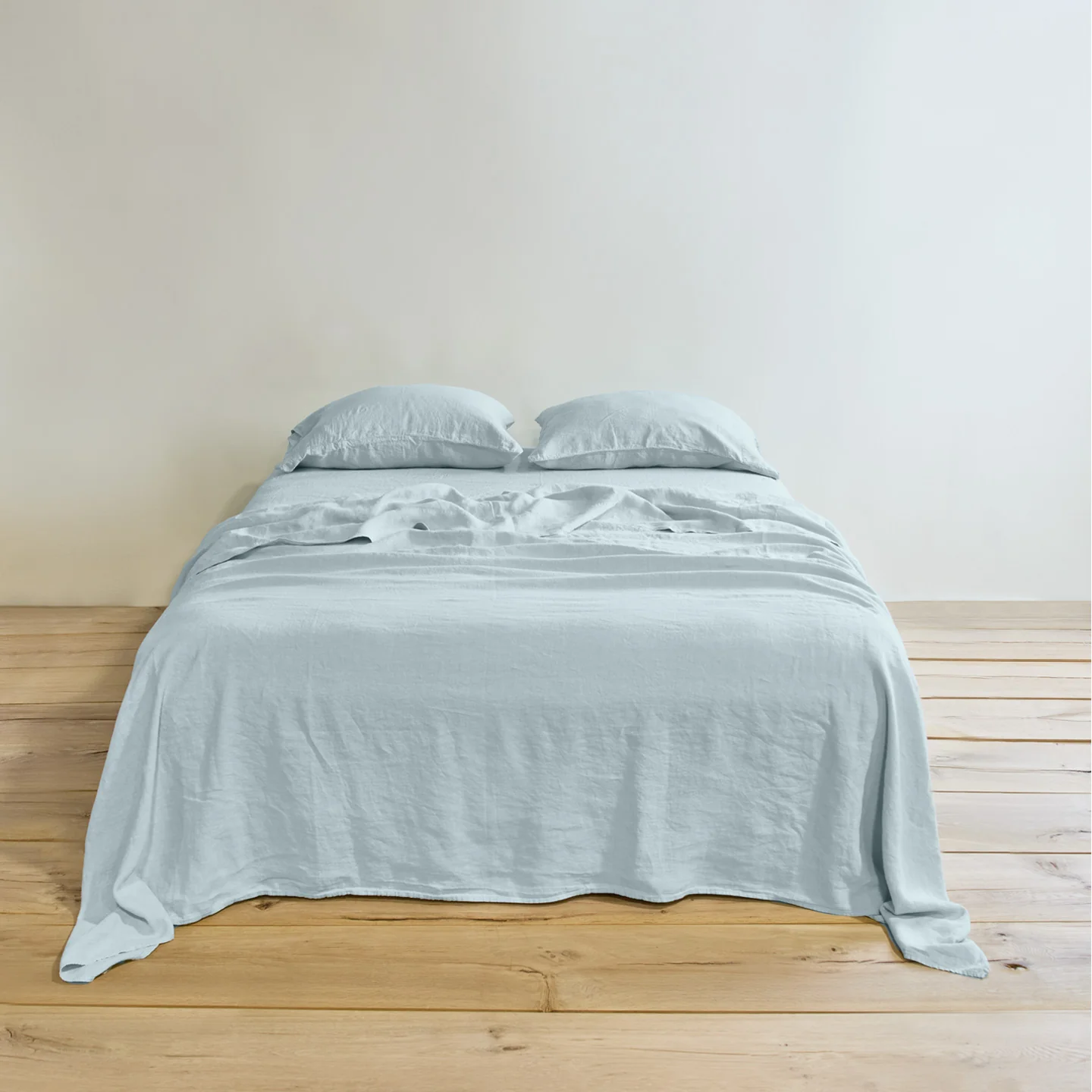 Simple Linen Pillowcases, Set of 2 - Sky - Image 2