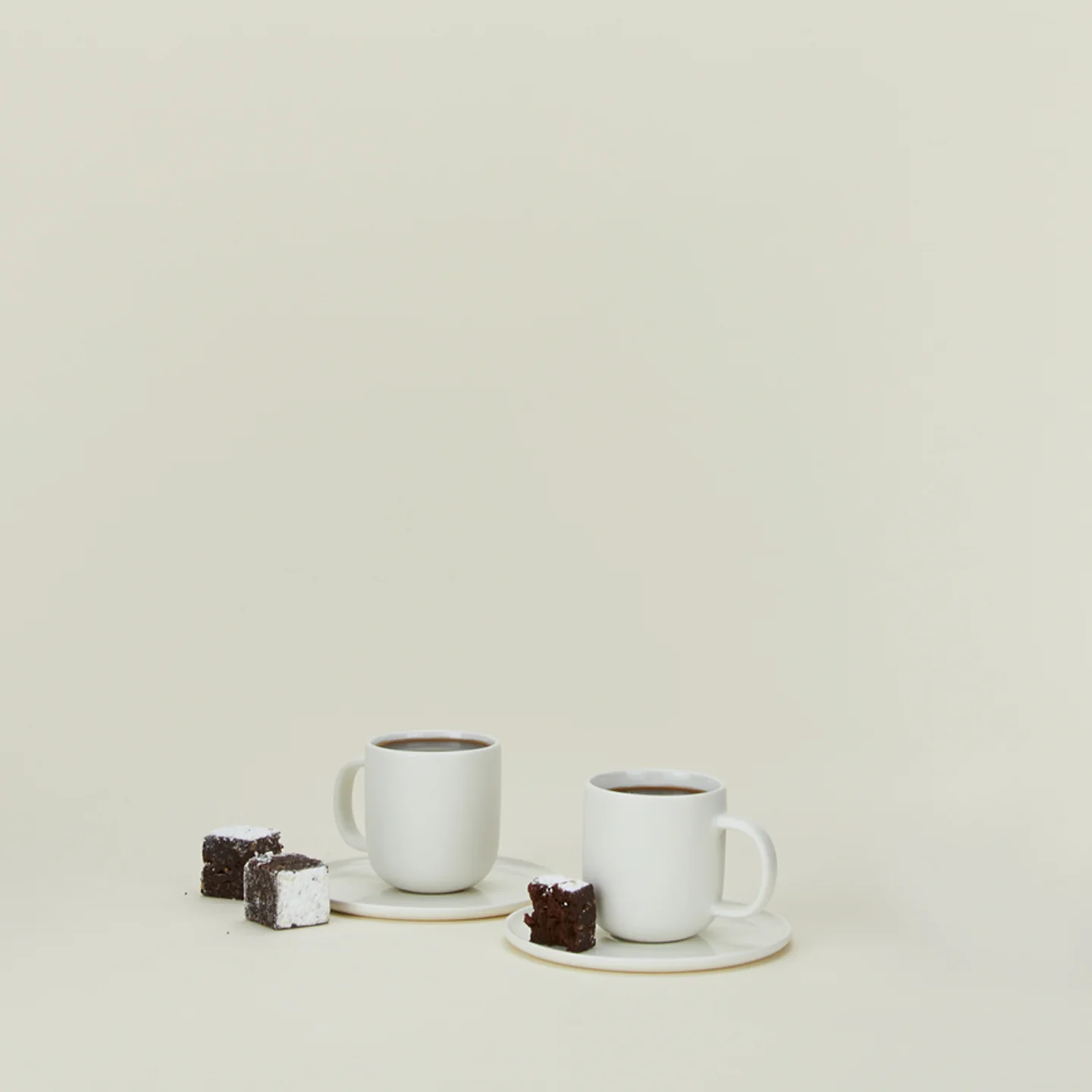 Simple Porcelain Espresso Mugs, Set of 2 - Image 2