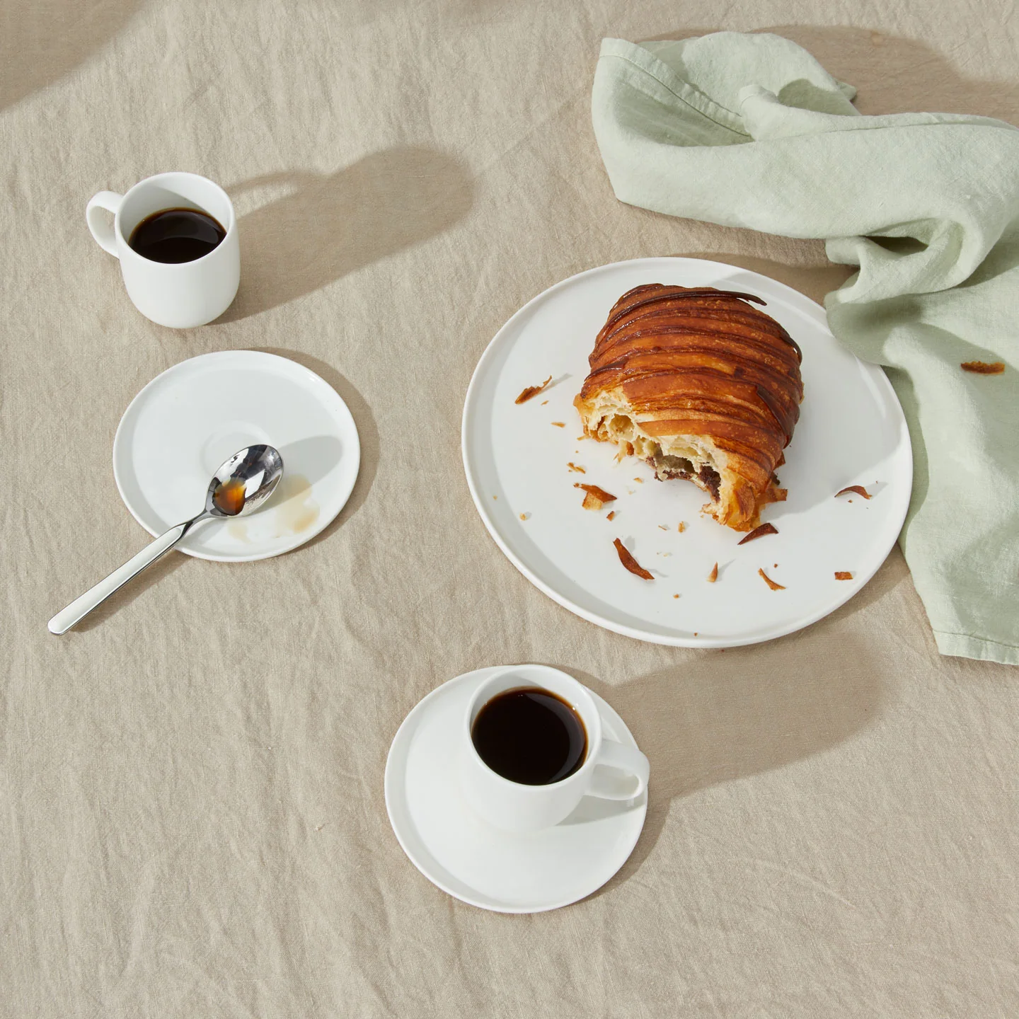 Simple Porcelain Espresso Mugs, Set of 2 - Image 3