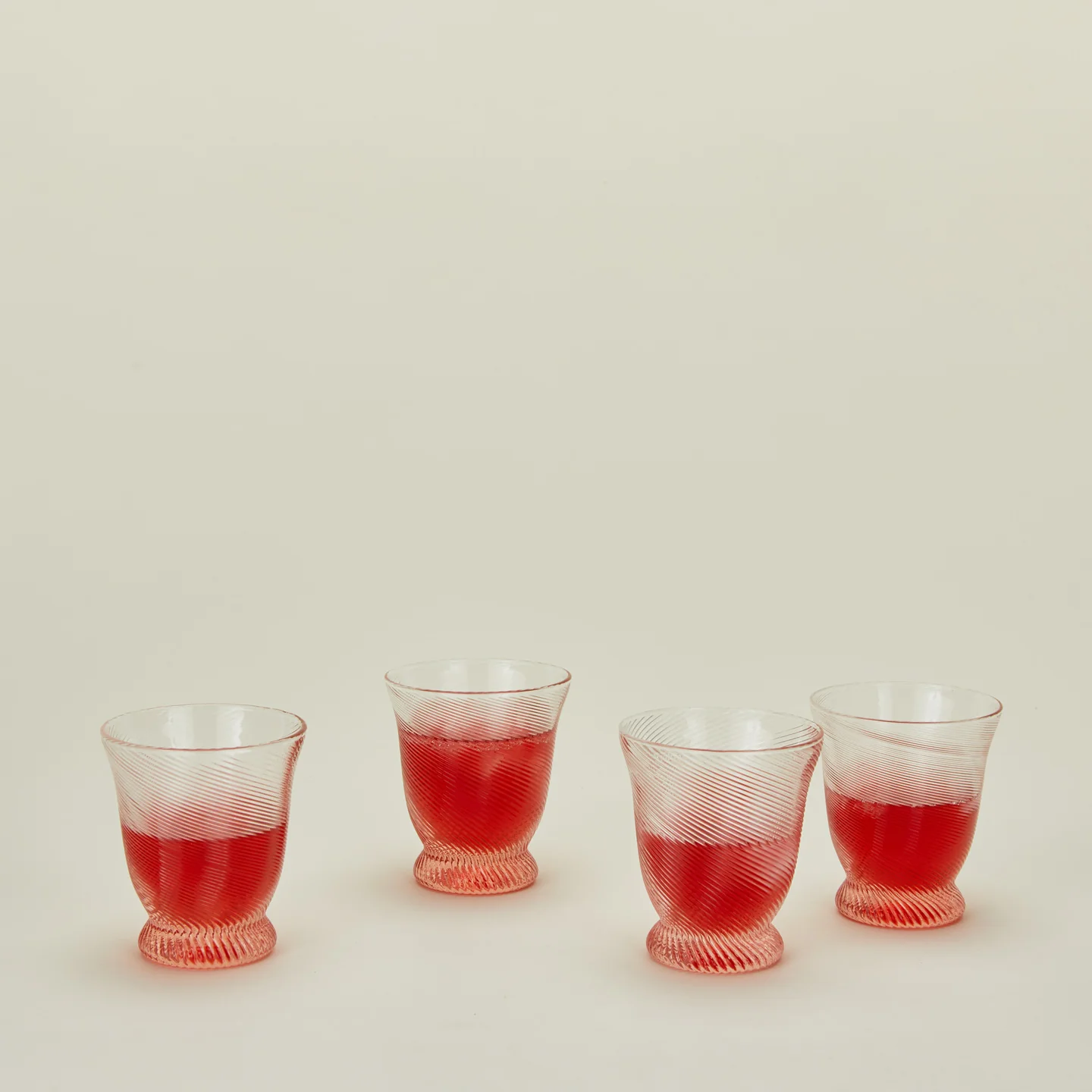 Spiral Tumbler, Set of 4 - Pink - Image 2