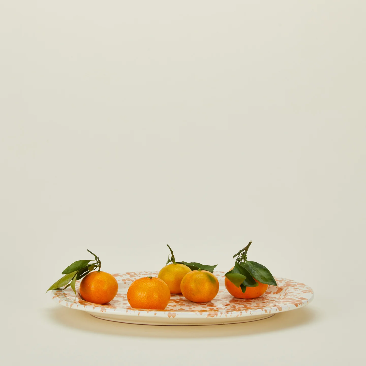Splatter Oval Platter - Tan/Ivory - Image 2
