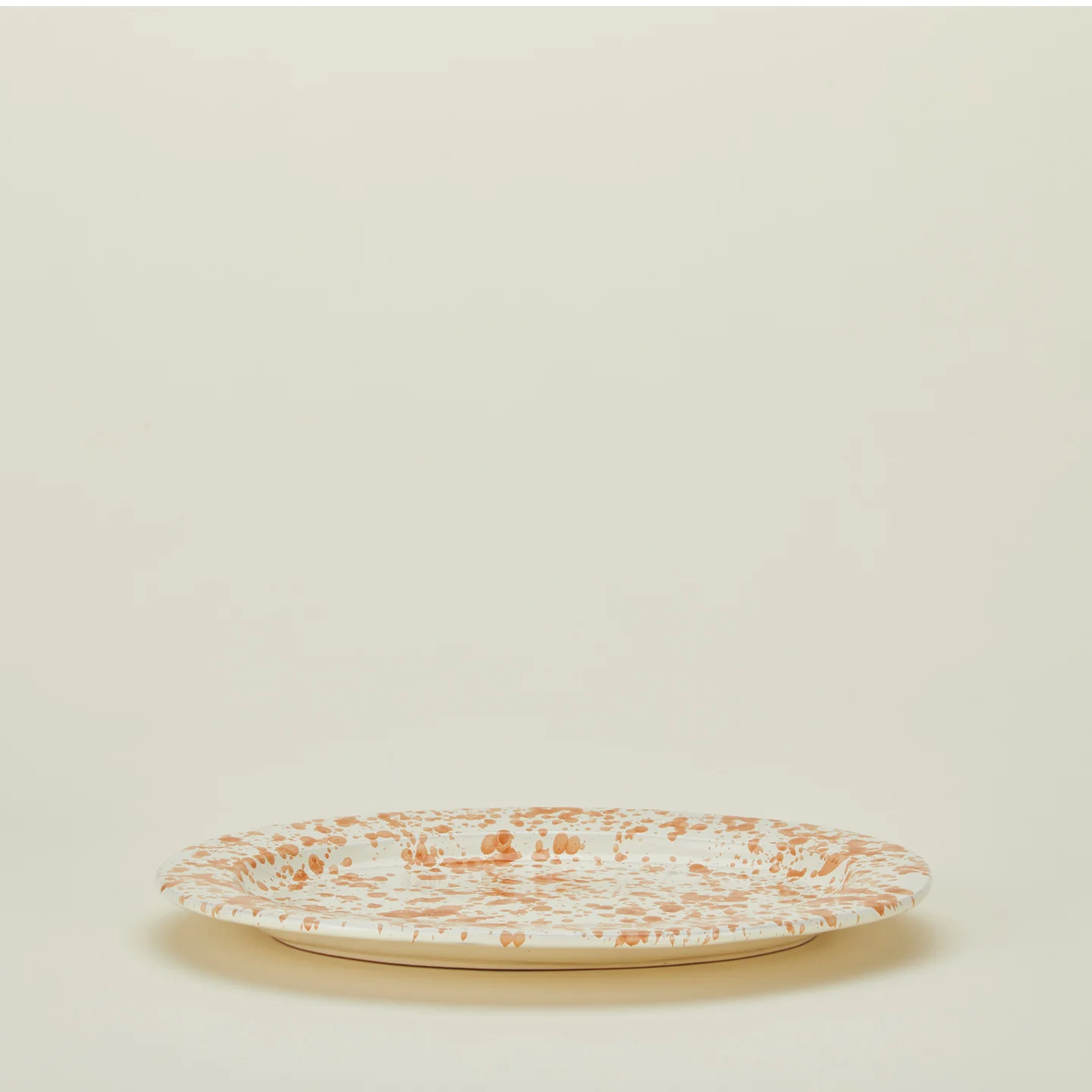 Splatter Oval Platter - Tan/Ivory - Image 3