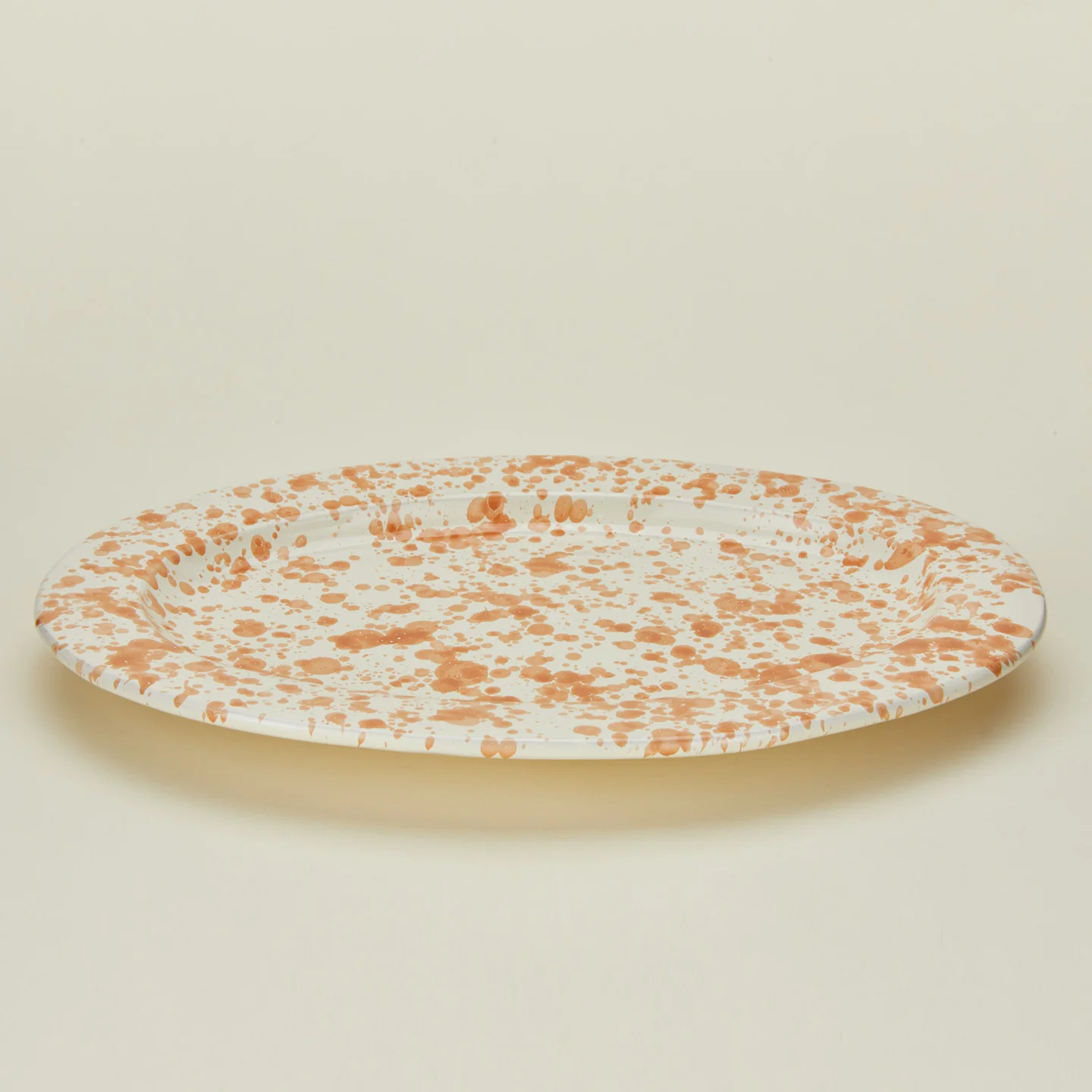 Splatter Oval Platter - Tan/Ivory - Image 4