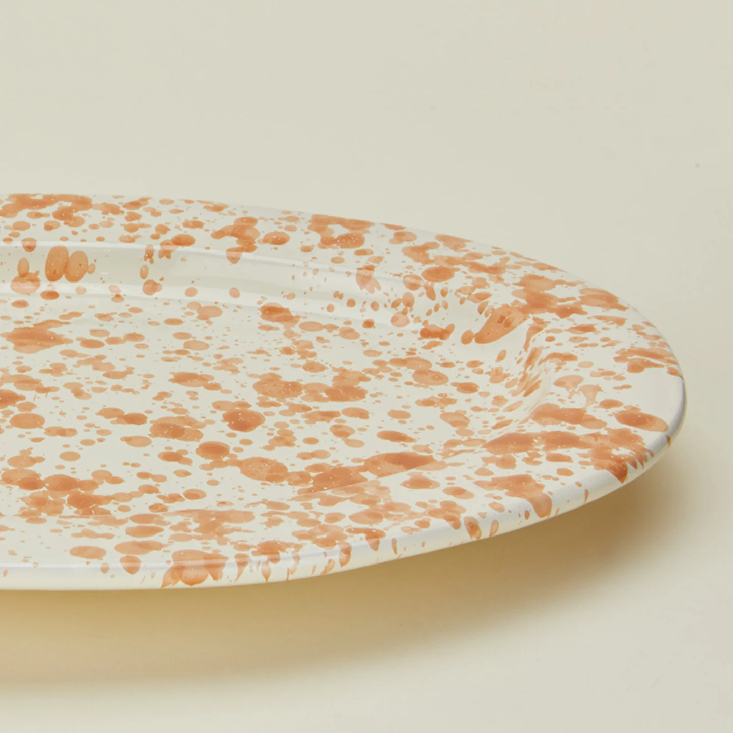 Splatter Oval Platter - Tan/Ivory - Image 5