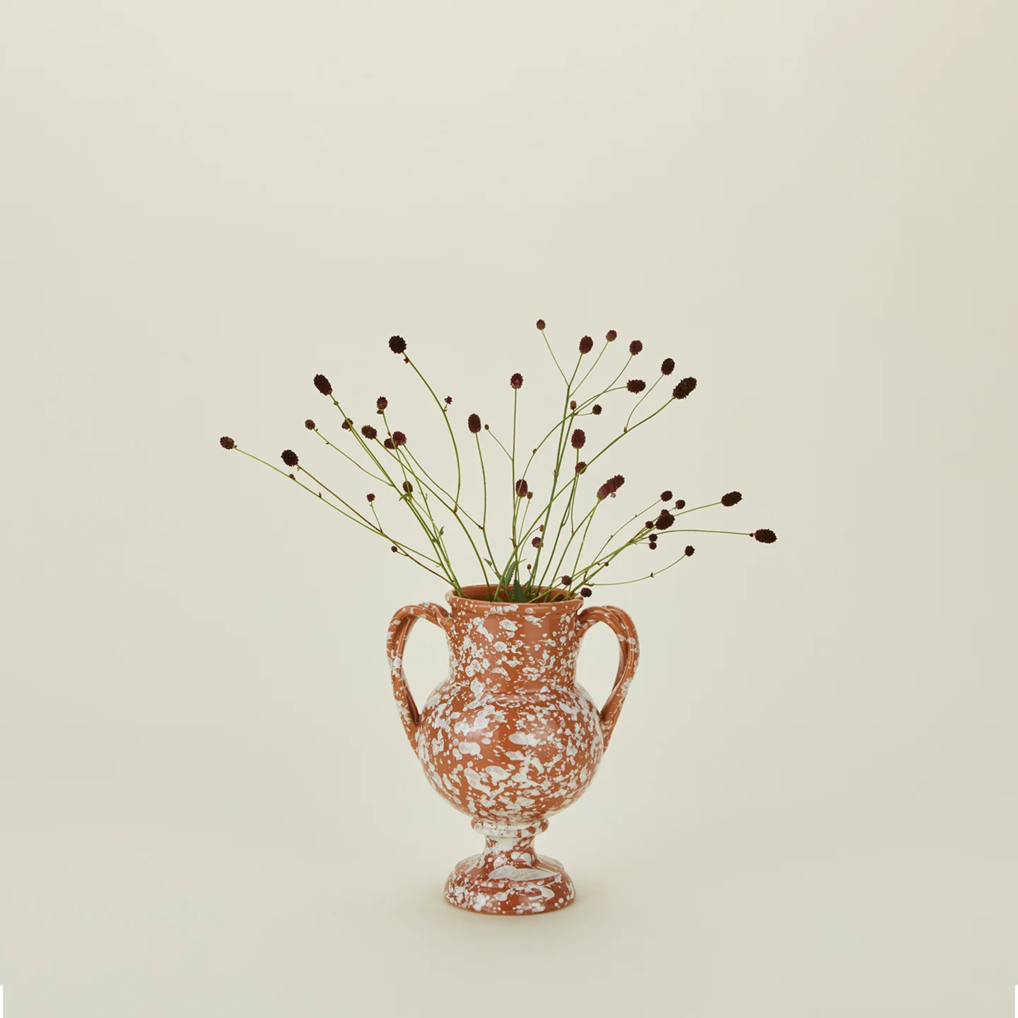 Splatter Verona Vase - Terracotta/Cream - Image 3