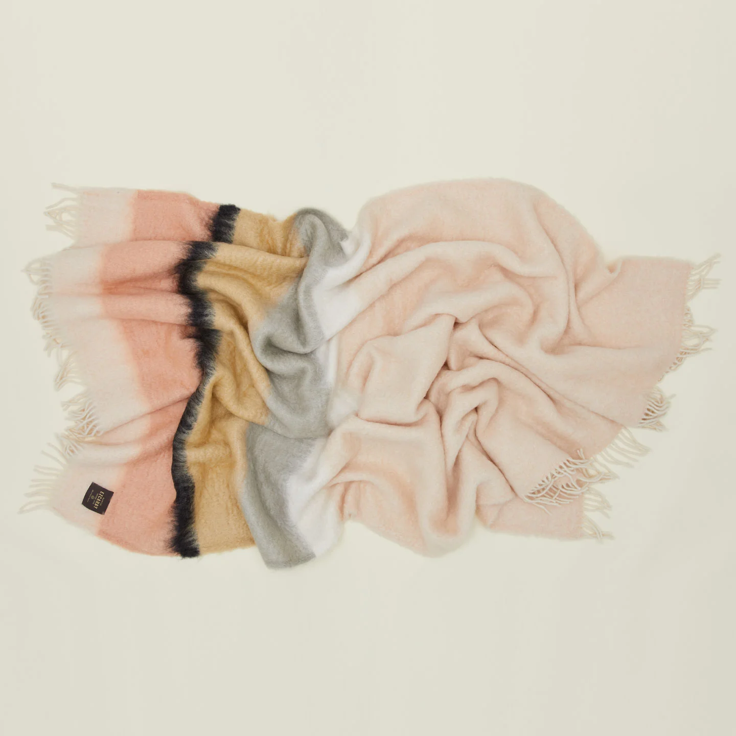 Stripe Mohair Throw - Cool Stripe - Image 2