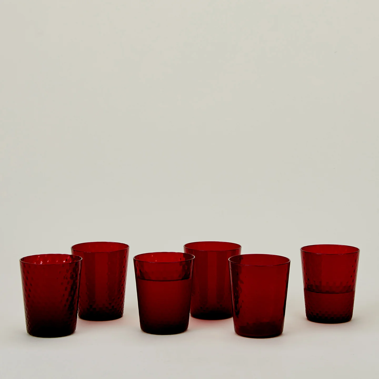 Veneziano Tumbler, Set of 6 - Red - Image 3